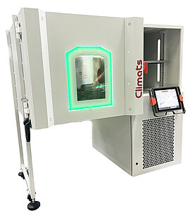 Lire la suite : Enceinte climatique pour Pot Vibrant avec machinerie déportée